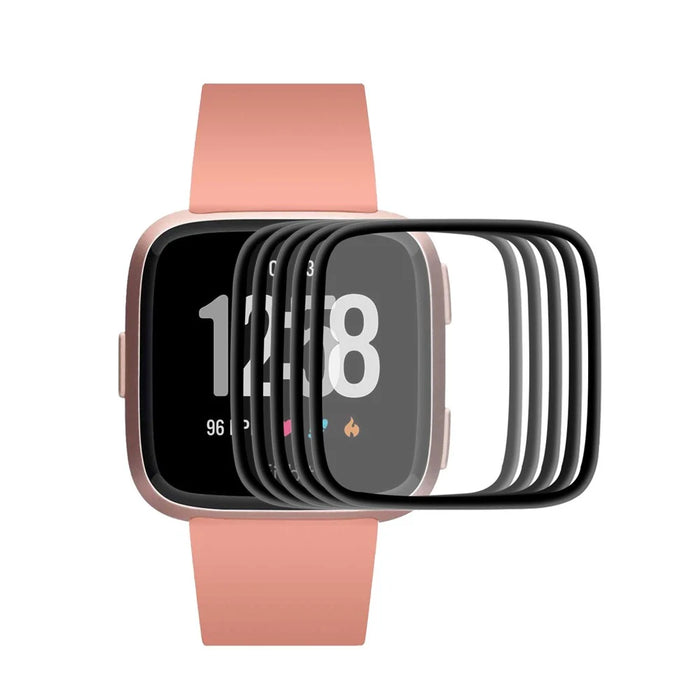 5Pcs / Set ENKAY HAT PRINCE 3D PC Edge + PMMA Full Screen Protector for Fitbit Versa 3 / Fitbit Sense - 1