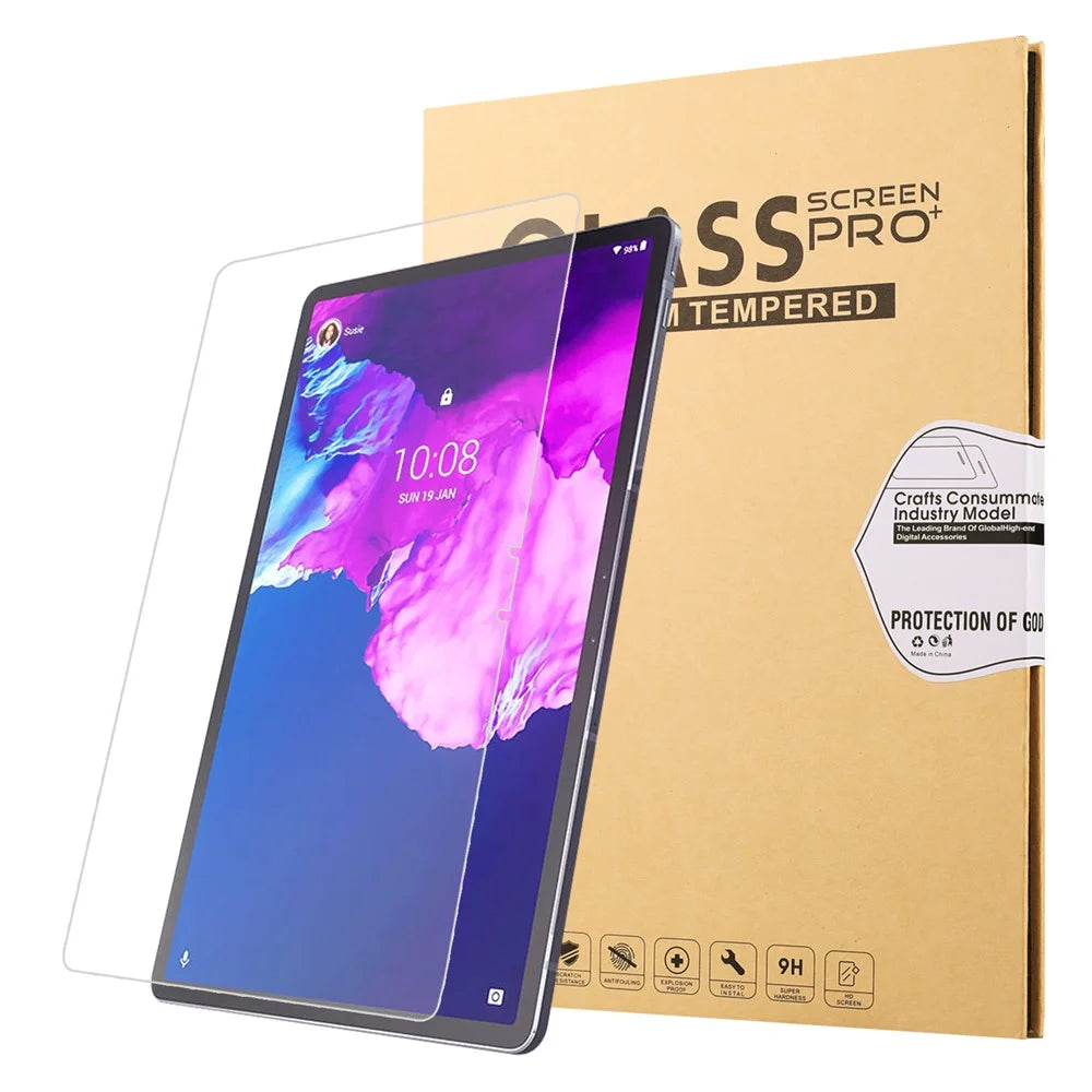 Full Coverage Tempered Glass Screen Protector Film Straight Edge for Lenovo Tab P11 Pro - 1