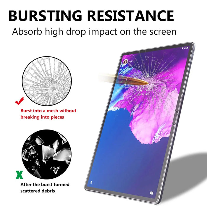 Full Coverage Tempered Glass Screen Protector Film Straight Edge for Lenovo Tab P11 Pro - 3