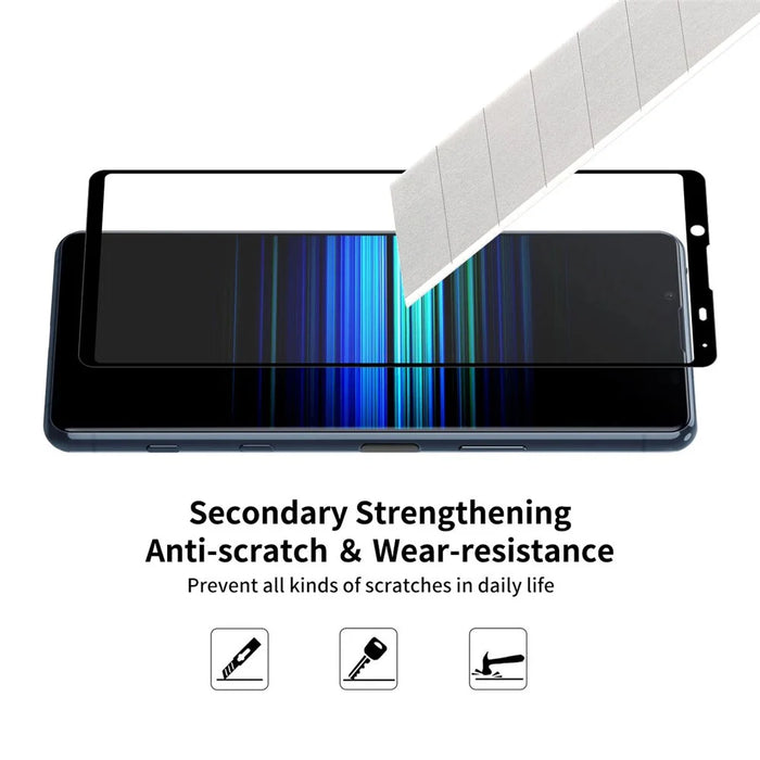 ENKAY HAT PRINCE Full Glue Full Size 0.26mm 9H 2.5D Tempered Glass Screen Protector for Sony Xperia 5 II - 5
