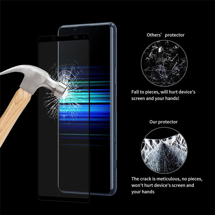 ENKAY HAT PRINCE Full Glue Full Size 0.26mm 9H 2.5D Tempered Glass Screen Protector for Sony Xperia 5 II - 7