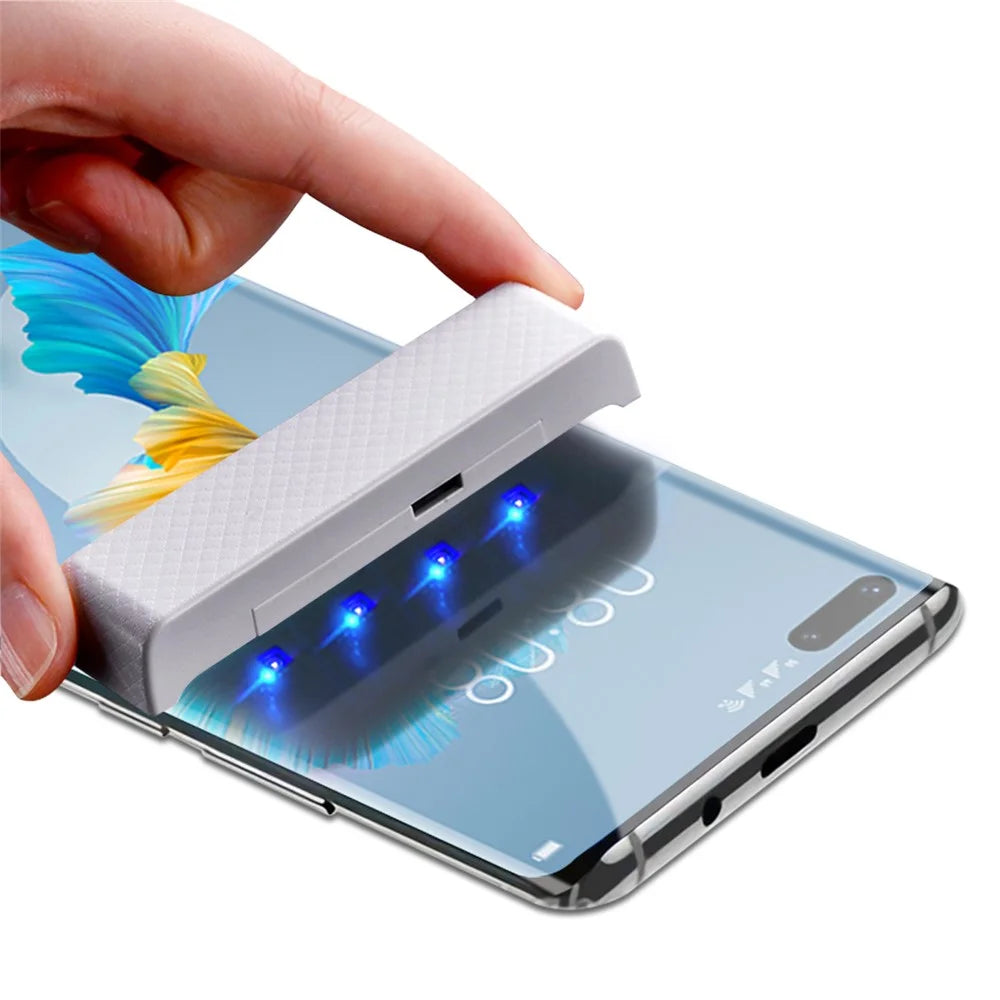 MOCOLO 3D Curved [UV Light Irradiation] Tempered Glass UV Film for Huawei Mate 40 Pro Screen Protector - 6