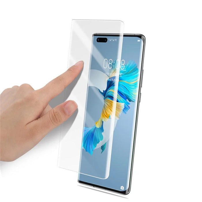 MOCOLO 3D Curved [UV Light Irradiation] Tempered Glass UV Film for Huawei Mate 40 Pro Screen Protector - 7