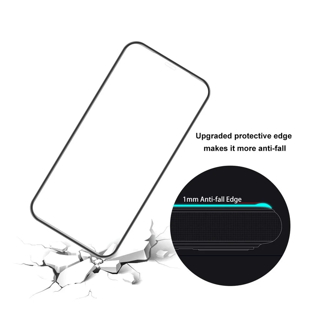 2Pcs / Set ENKAY HAT PRINCE Full Glue Complete Covering Tempered Glass Screen Protector for iPhone 12 Pro / iPhone 12 - 2