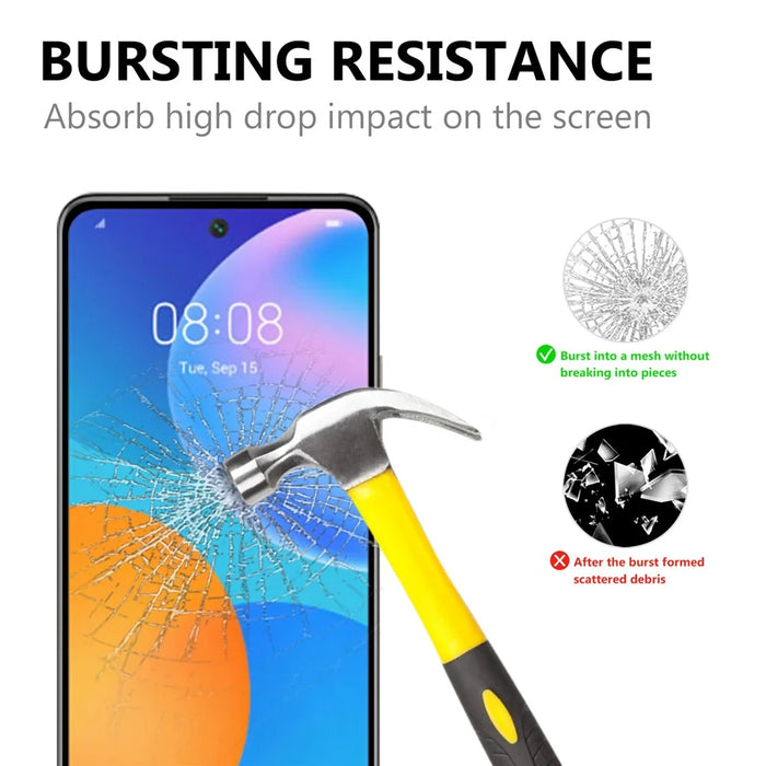 Full Glue Full Size Tempered Glass Screen Protector for Huawei P smart 2021 / Y7a - 2