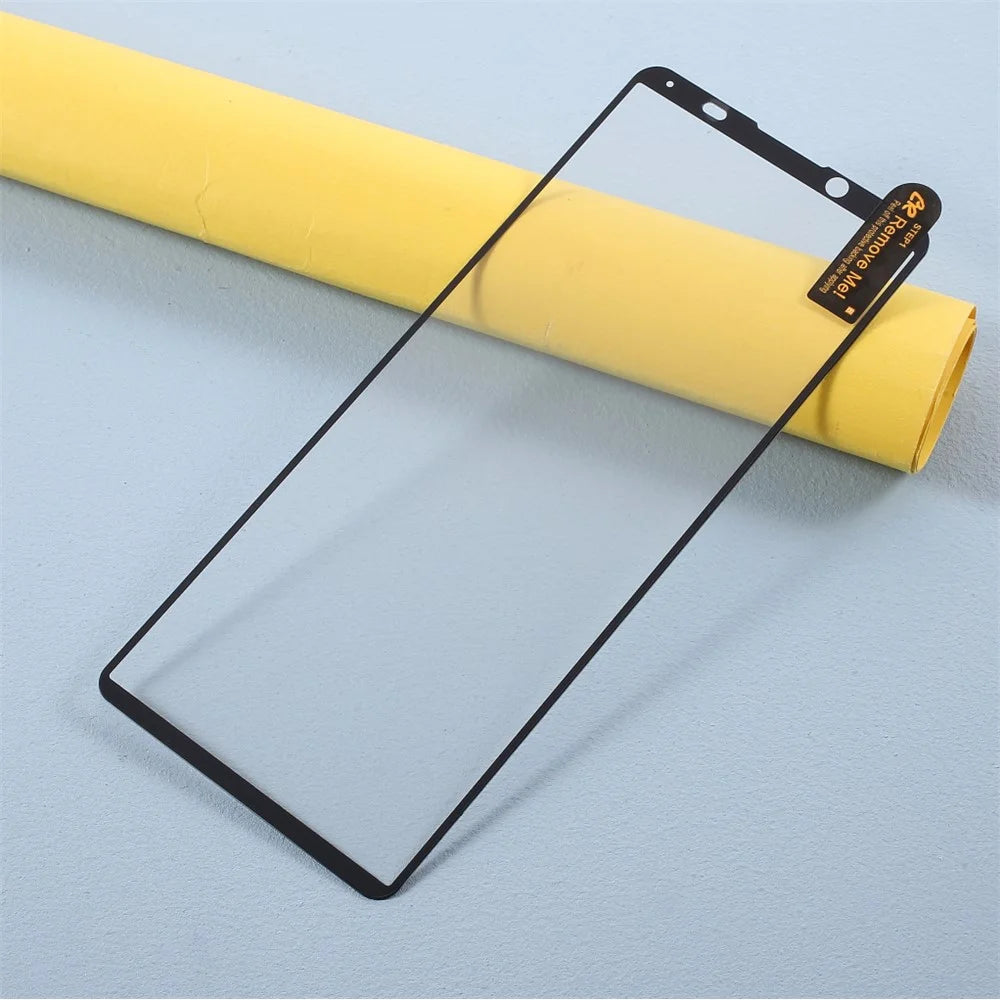 Full Covering Silk Print Tempered Glass Screen Protective Film (Full Glue) for Sony Xperia 5 II - 5