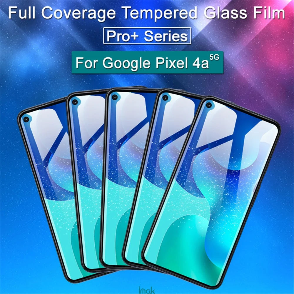 IMAK Pro+ Series Full Coverage Tempered Glass Protection Film for Google Pixel 4a 5G - 6
