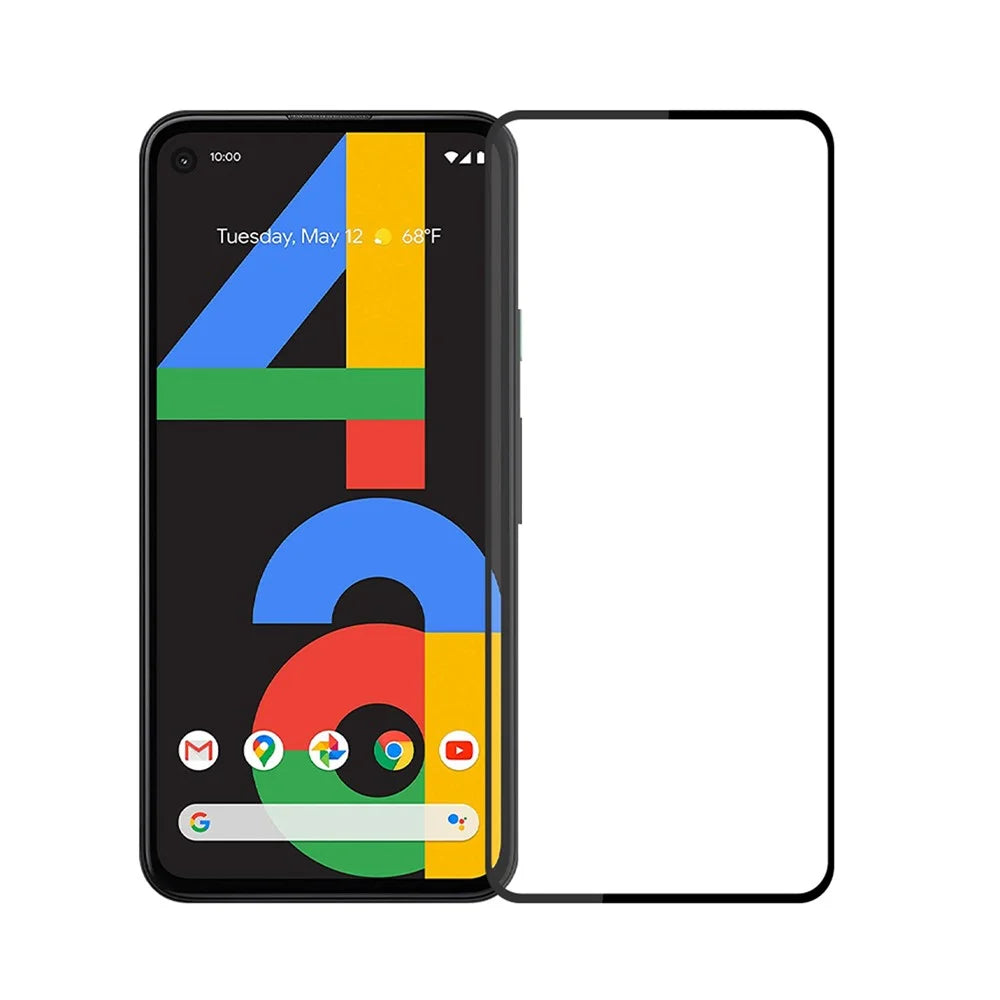 PINWUYO Anti-fingerprint Anti-explosion Full Coverage Tempered Glass Screen Protector [Full Glue] for Google Pixel 4a 5G - 1