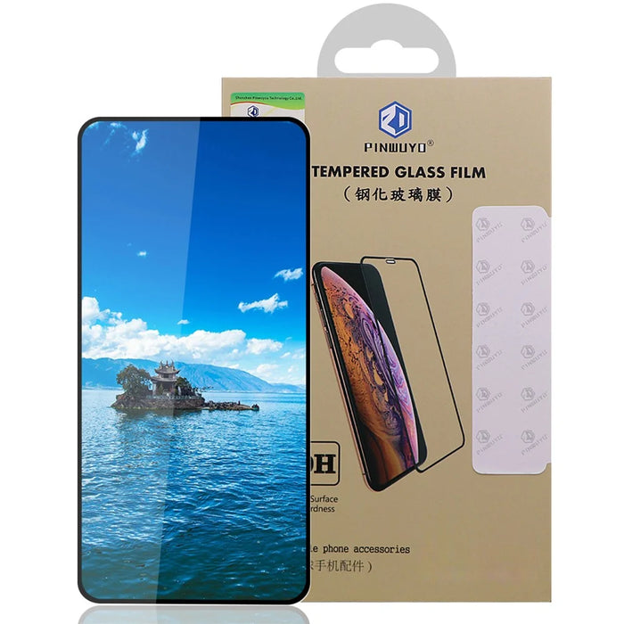 PINWUYO Anti-fingerprint Anti-explosion Full Coverage Tempered Glass Screen Protector [Full Glue] for Google Pixel 4a 5G - 6