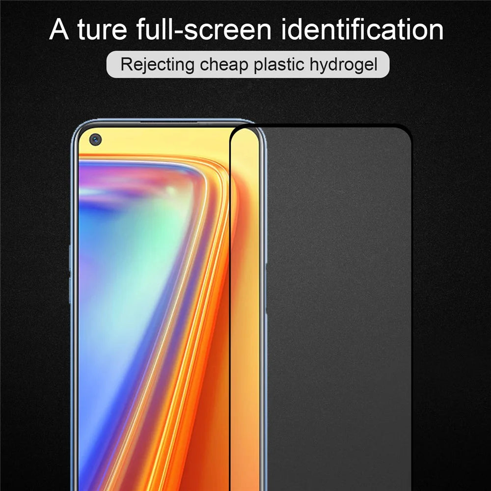 Full Covering 9D Tempered Glass Screen Protection Film (Side Glue) for Realme 7 - 5