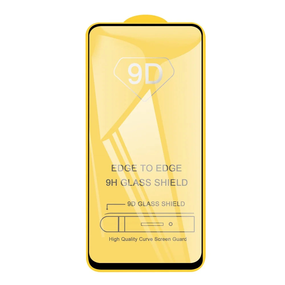 Full Covering 9D Tempered Glass Screen Protection Film (Side Glue) for Realme 7 - 7