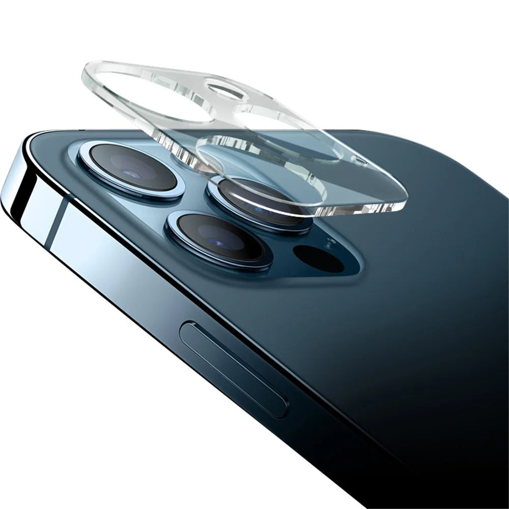 IMAK HD Lens Protector Integrated Glass Lens Film + Lens Cap for iPhone 12 Pro Max - 1