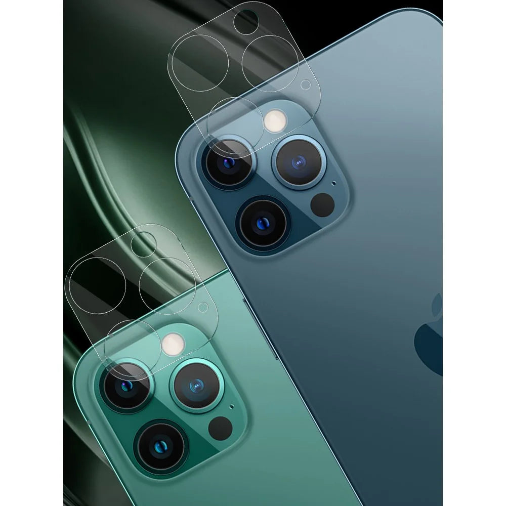 IMAK HD Lens Protector Integrated Glass Lens Film + Lens Cap for iPhone 12 Pro Max - 3