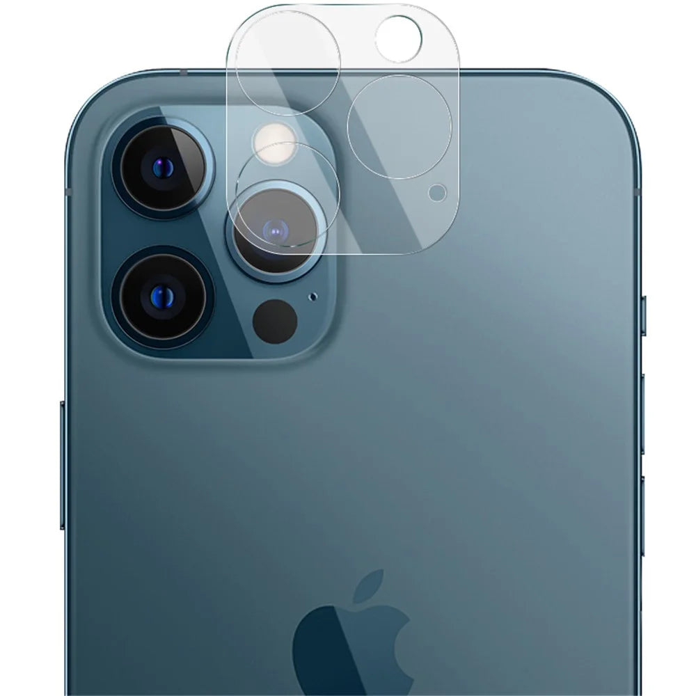 IMAK HD Lens Protector Integrated Glass Lens Film + Lens Cap for iPhone 12 Pro Max - 4