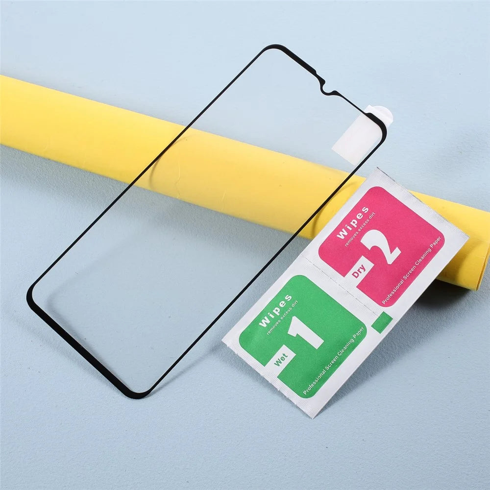 Full Coverage Silk Printing Tempered Glass Screen Protective Film (Full Glue) for Motorola Moto G9 (India) / Moto G9 Play - 5
