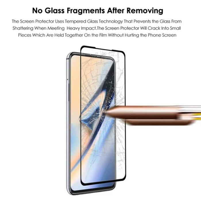 Full Coverage Tempered Glass Screen Protective Film (Full Glue) for OnePlus Nord N100 - 5