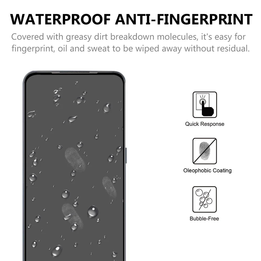Tempered Glass Screen Protector for OnePlus Nord N10 5G, Black Edge to Edge Full Coverage Ultra HD Clear Full Glue Film - 4
