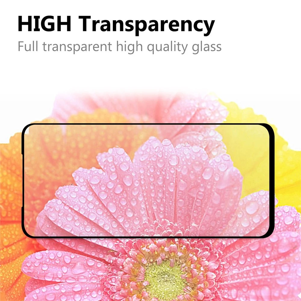 Tempered Glass Screen Protector for OnePlus Nord N10 5G, Black Edge to Edge Full Coverage Ultra HD Clear Full Glue Film - 5