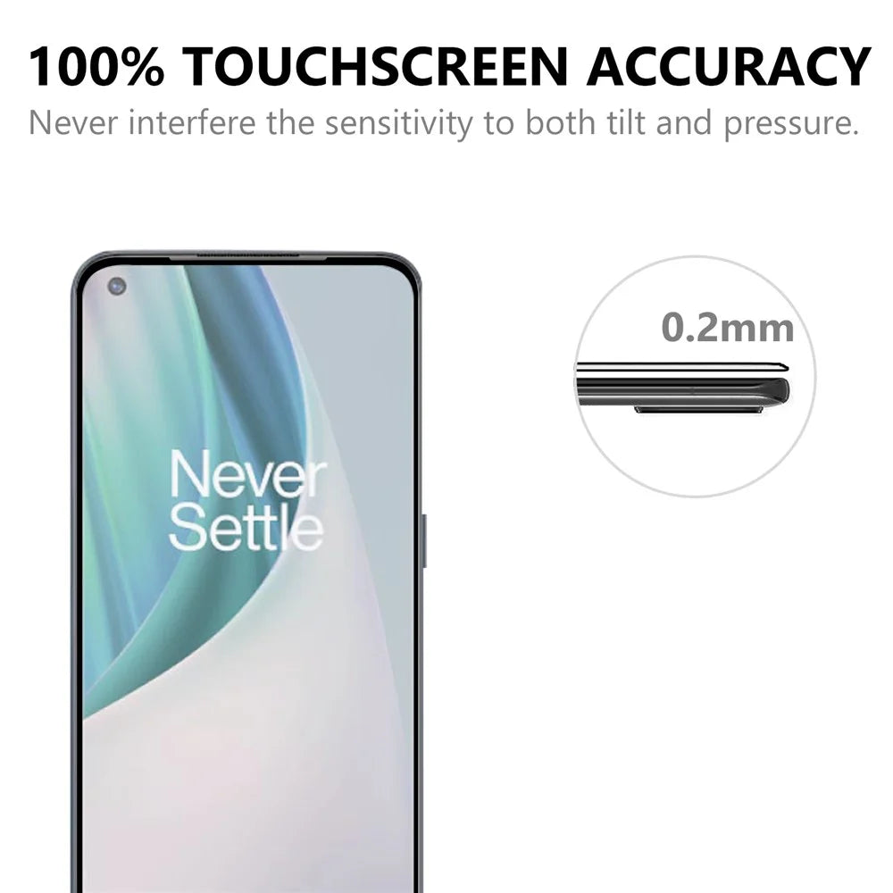 Tempered Glass Screen Protector for OnePlus Nord N10 5G, Black Edge to Edge Full Coverage Ultra HD Clear Full Glue Film - 6