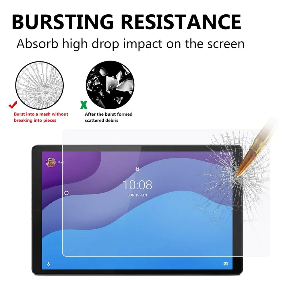 Tempered Glass Film Screen Shield 2.5D Arc Edge for Lenovo Tab M10 HD Gen 2 TB-X306 [Ultra Clear] [Anti-explosion] - 3