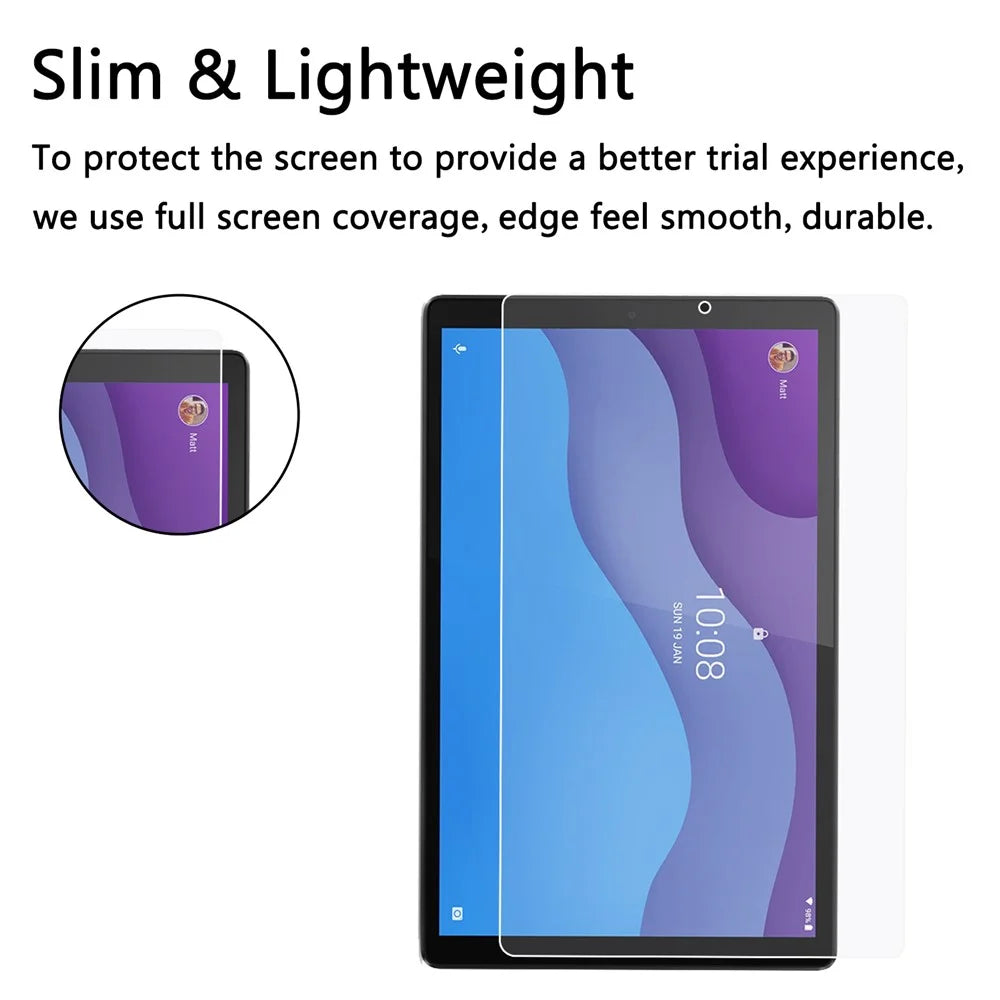 Tempered Glass Film Screen Shield 2.5D Arc Edge for Lenovo Tab M10 HD Gen 2 TB-X306 [Ultra Clear] [Anti-explosion] - 4
