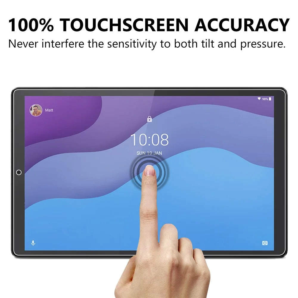 Tempered Glass Film Screen Shield 2.5D Arc Edge for Lenovo Tab M10 HD Gen 2 TB-X306 [Ultra Clear] [Anti-explosion] - 5