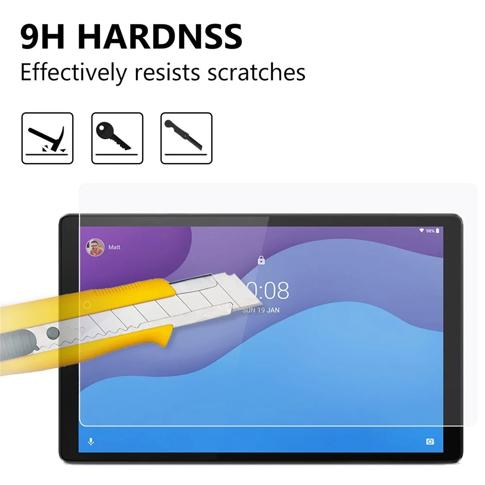 Tempered Glass Film Screen Shield 2.5D Arc Edge for Lenovo Tab M10 HD Gen 2 TB-X306 [Ultra Clear] [Anti-explosion] - 6
