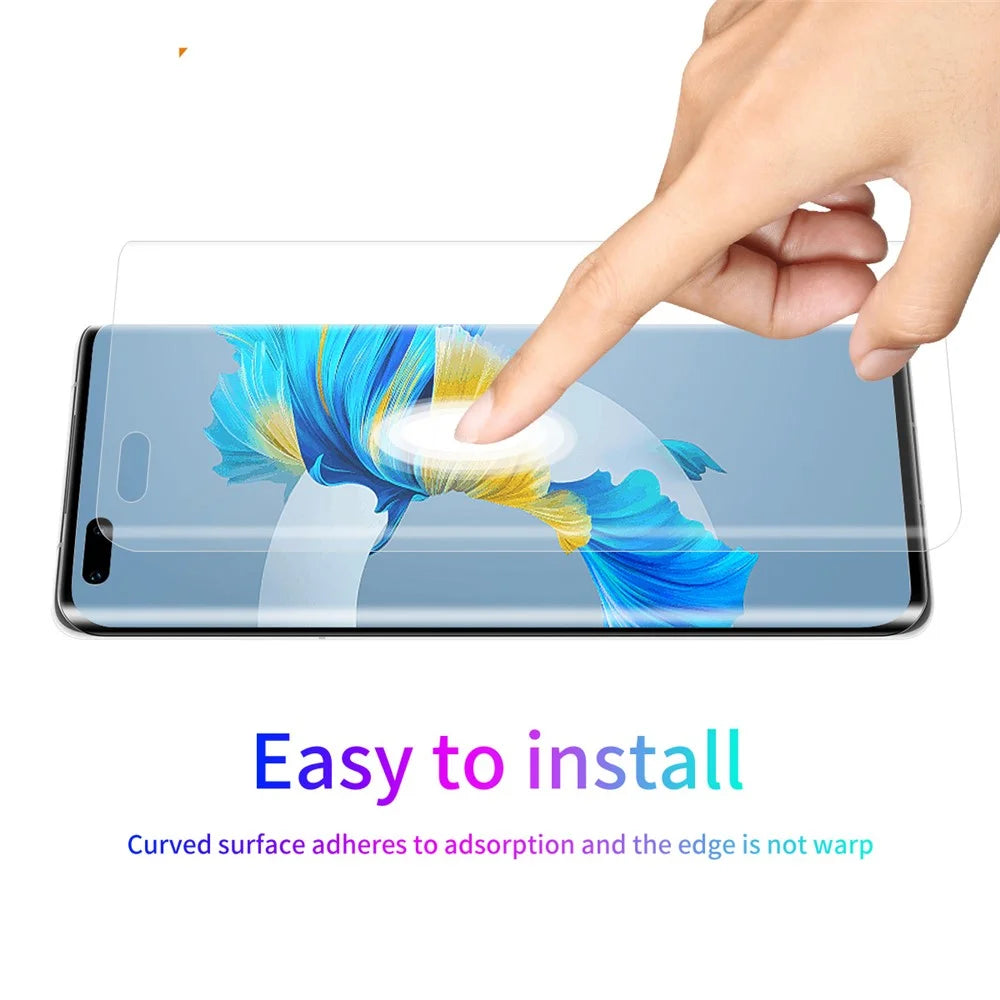 ENKAY HAT PRINCE 3D Arc Edge Full Coverage Tempered Glass Screen Film for Huawei Mate 40 Pro/Mate 40 Pro Plus/Mate 40 RS Porsche Design - 5