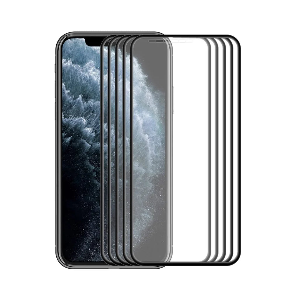 ENKAY HAT PRINCE 5 Pcs / Set Arc Edge Tempered Glass Screen Film for iPhone 11 Pro / iPhone XS / iPhone X - 1