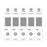 ENKAY HAT PRINCE 5 Pcs / Set Arc Edge Tempered Glass Screen Film for iPhone 11 Pro / iPhone XS / iPhone X - 5