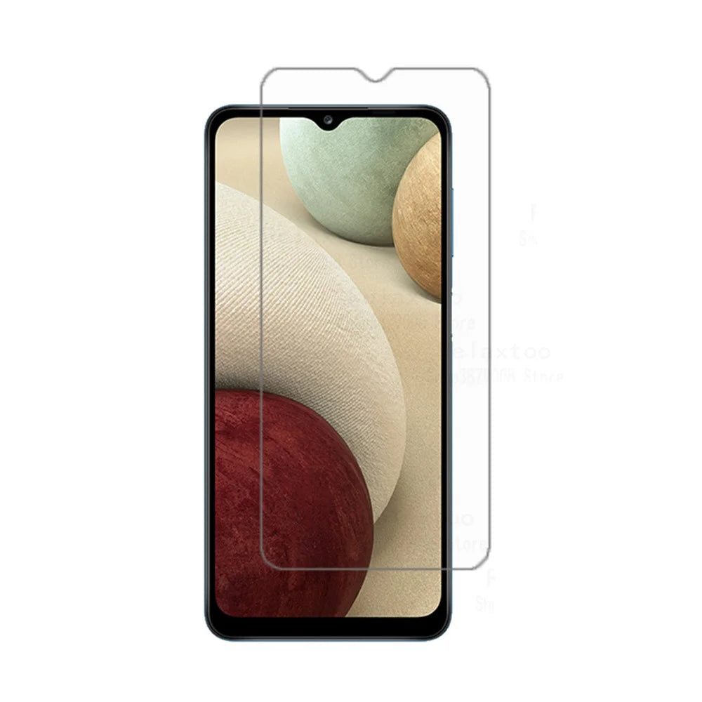 0.3mm Tempered Glass Screen Protector Film Screen Protector Arc Edge for Samsung Galaxy A12 - 1
