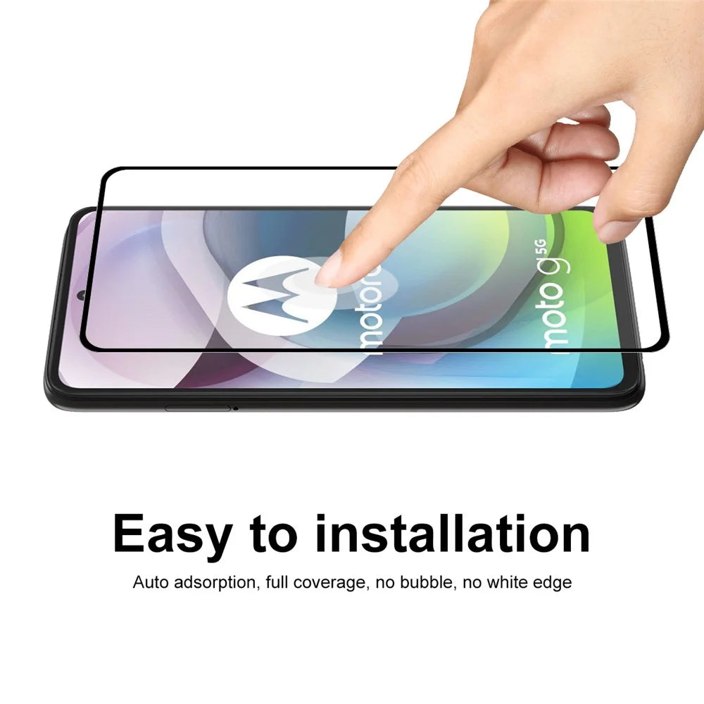 HAT PRINCE 0.26mm 9H 2.5D Film for Motorola Moto G 5G Full Glue Tempered Glass Screen Protector - 6