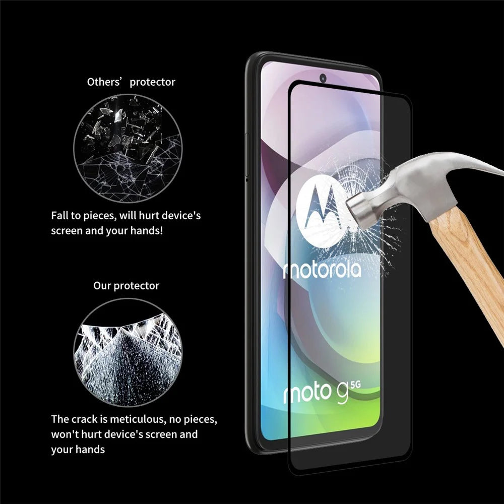 HAT PRINCE 0.26mm 9H 2.5D Film for Motorola Moto G 5G Full Glue Tempered Glass Screen Protector - 7