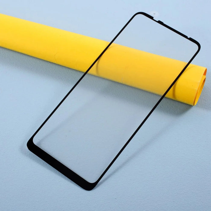 Silk Print HD Tempered Glass Full Glue Full Coverage Screen Protector for Motorola Moto G9 Power - 6