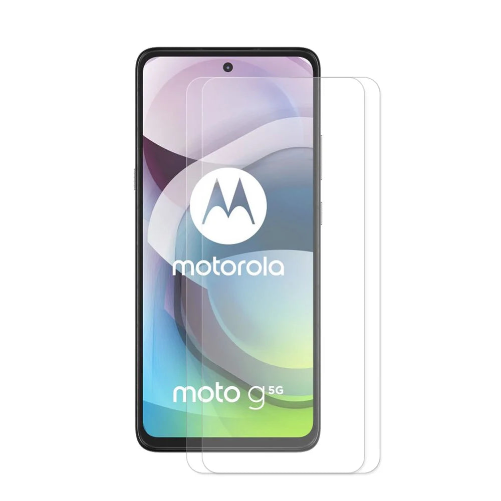2Pcs/Set HAT PRINCE 0.26mm 9H 2.5D Arc Edge Tempered Glass Screen Protector for Motorola Moto G 5G - 1