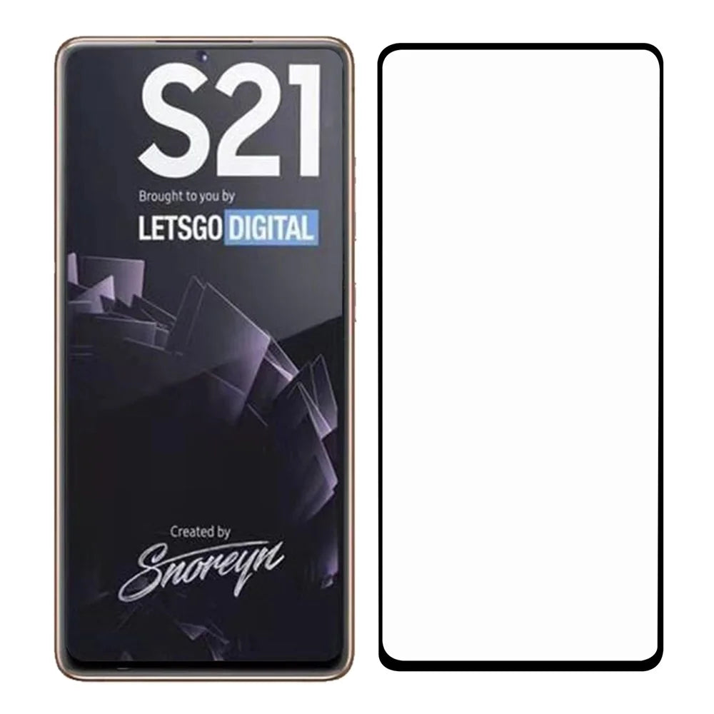 Anti-explosion Dustproof Full Glue Full Cover Tempered Glass Screen Protector with Black Edge for Samsung Galaxy S21 4G/5G - 7