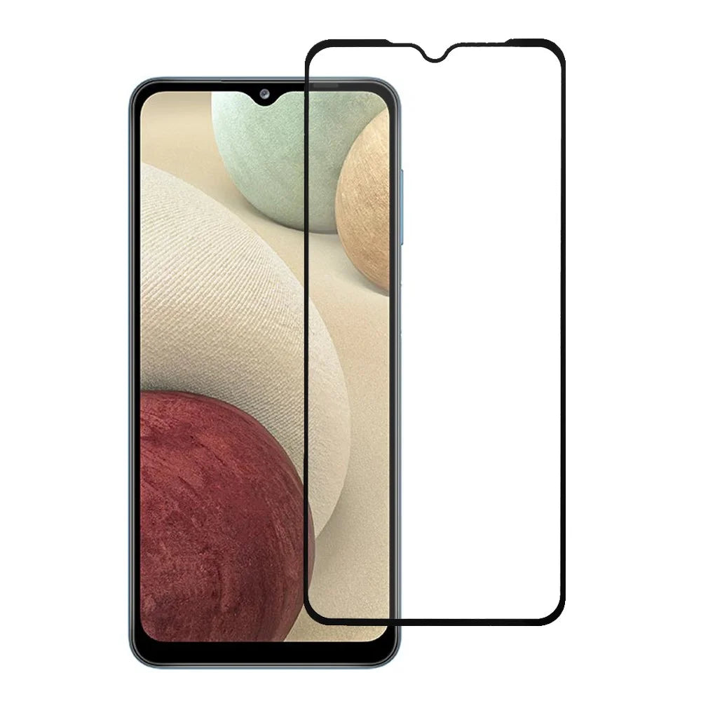 Silk Printing Tempered Glass Screen Protector [Full Coverage] [Full Glue] for Samsung Galaxy A12 / Galaxy A32 5G - 1
