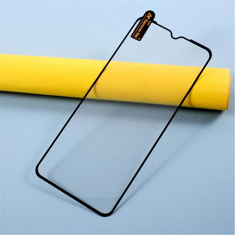 Silk Printing Tempered Glass Screen Protector [Full Coverage] [Full Glue] for Samsung Galaxy A12 / Galaxy A32 5G - 6