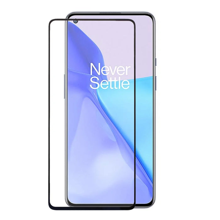 Full Coverage Silk Printing Tempered Glass Screen Protective Film [Full Glue] for OnePlus 9 (EU / US Version) - 1