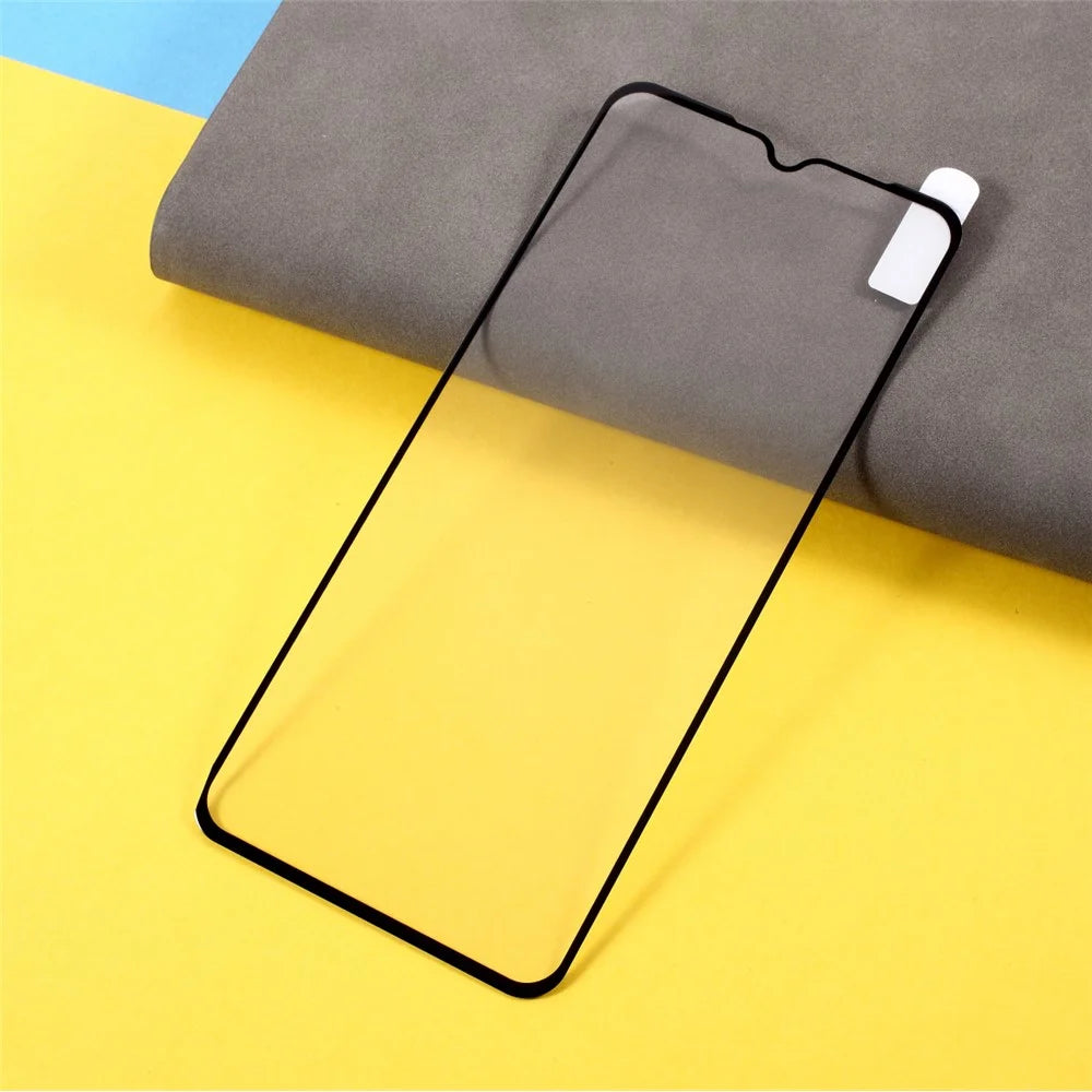 Full Coverage Silk Printing Tempered Glass Screen Protective Film [Full Glue] for Samsung Galaxy A12 - 3