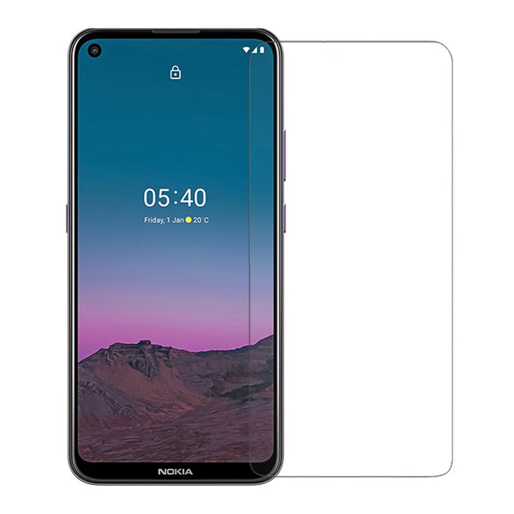 For Nokia 5.4 Ultra Clear Screen Protector 0.3mm Arc Edge Tempered Glass Film - 1