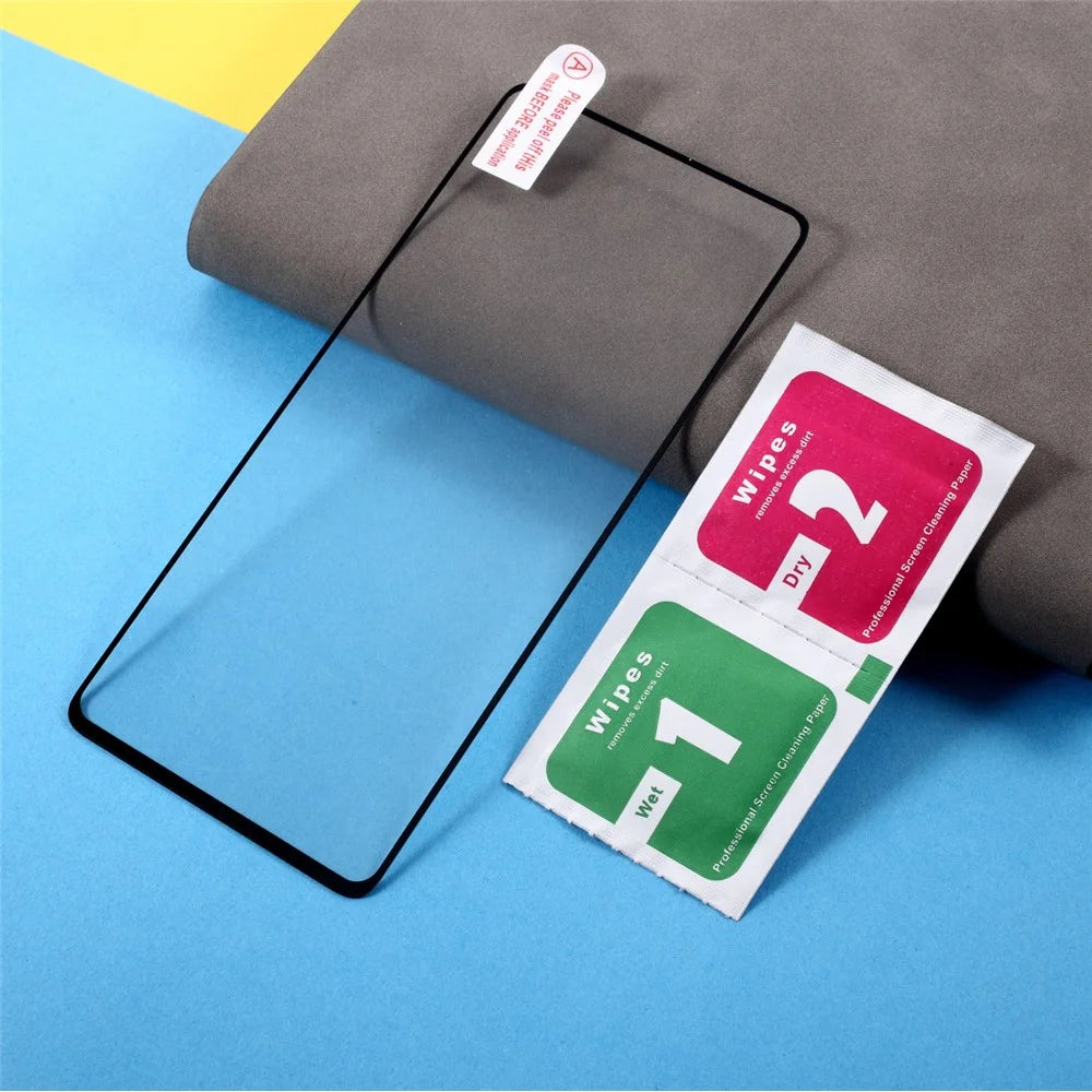 Full Coverage Silk Printing Tempered Glass Screen Protective Film [Full Glue] for Samsung Galaxy A52 5G / A52 4G - 6
