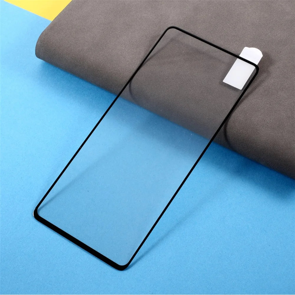 Full Coverage Silk Printing Tempered Glass Screen Protective Film [Full Glue] for OnePlus 9 - 1
