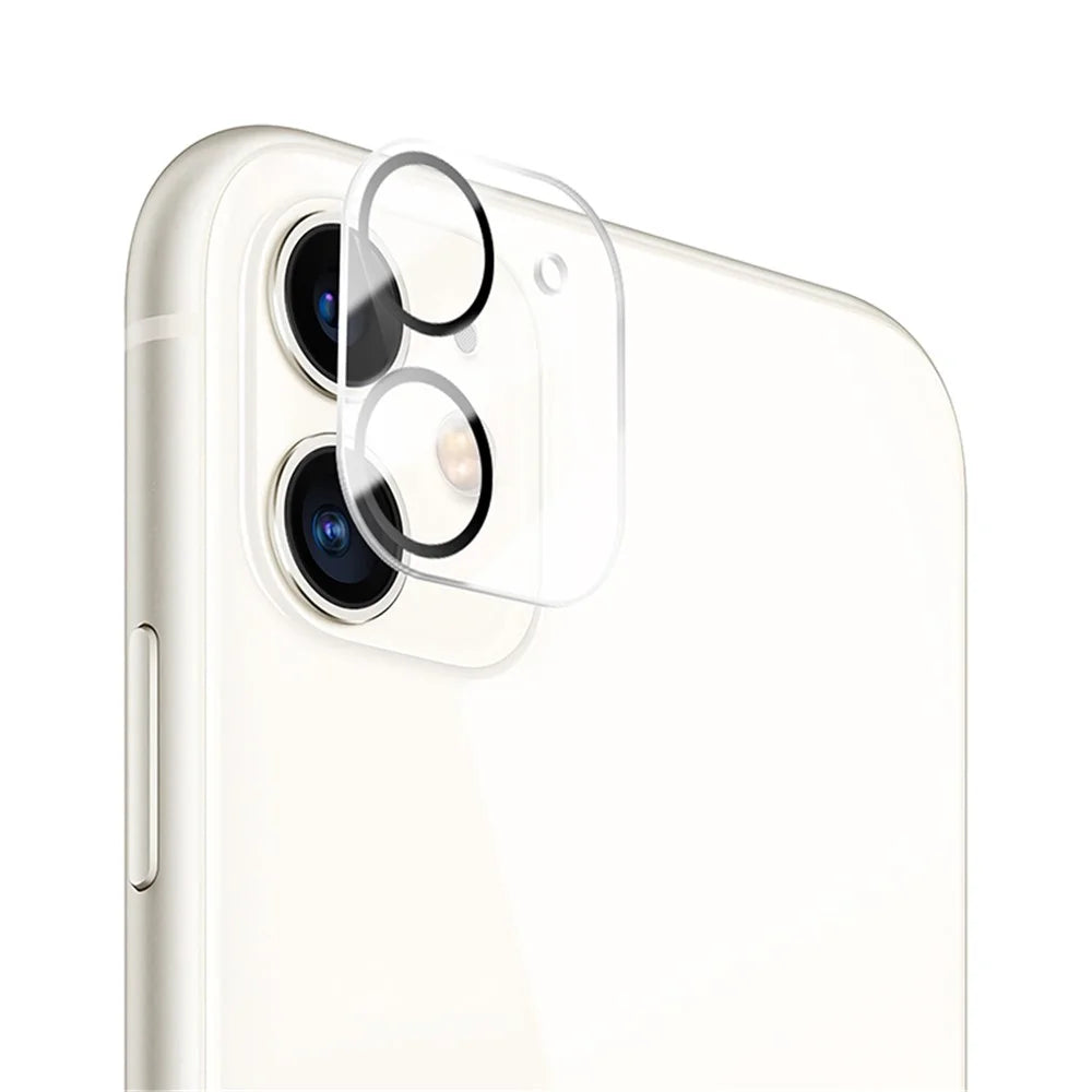 MOCOLO for iPhone 11 6.1 inch Silk Print HD Tempered Glass Camera Lens Protector - Black - 3