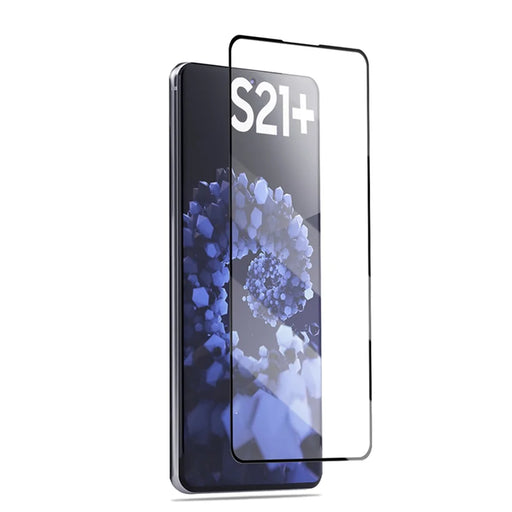 MOCOLO Complete Covering 3D Curved [Side Glue] Tempered Glass Screen Protector for Samsung Galaxy S21 Plus 5G - Black - 2