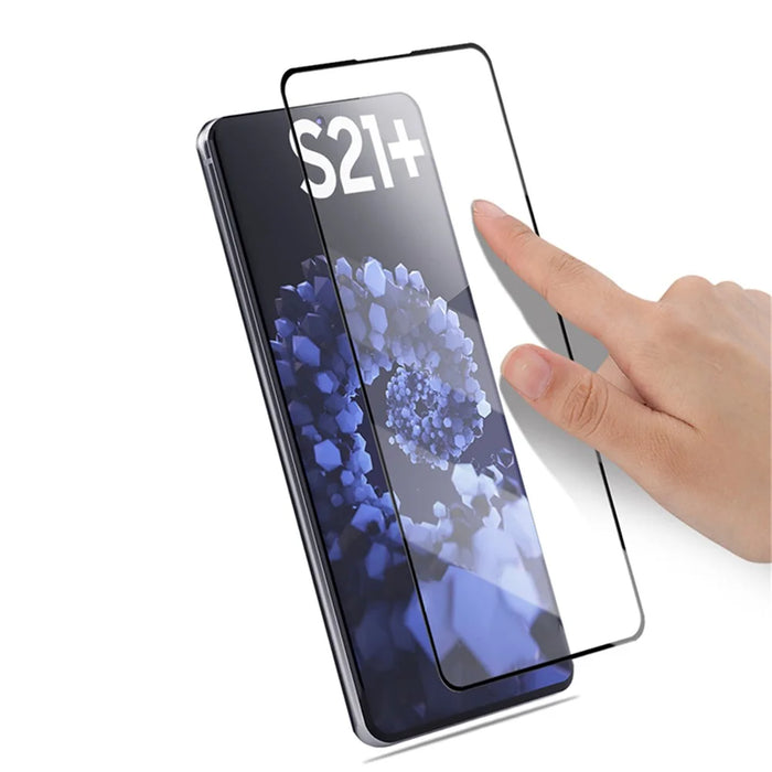 MOCOLO Complete Covering 3D Curved [Side Glue] Tempered Glass Screen Protector for Samsung Galaxy S21 Plus 5G - Black - 5