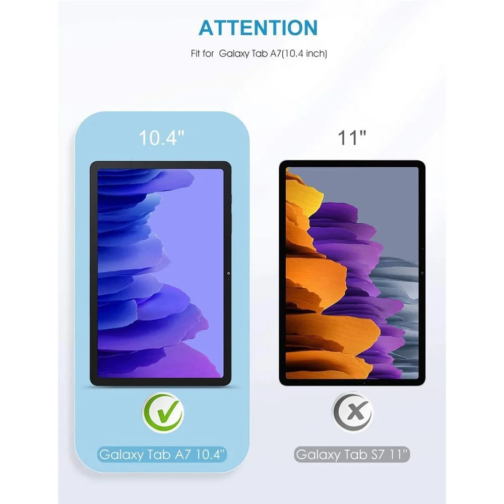 Tempered Glass Film 2.5D Arc Edge for Samsung Galaxy Tab A7 10.4 (2022) / (2020) Screen Shield [Ultra Clear] [Anti-explosion] - 3
