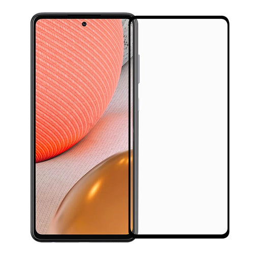 Tempered Glass Screen Protector Film Black Edges for Samsung Galaxy A72 5G [Complete Covering] [Full Glue] - 1