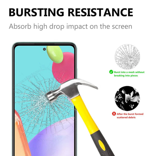 Black Edges Tempered Glass Screen Protector for Samsung Galaxy A52 4G/5G / A52s 5G [Complete Covering] [Full Glue] - 2
