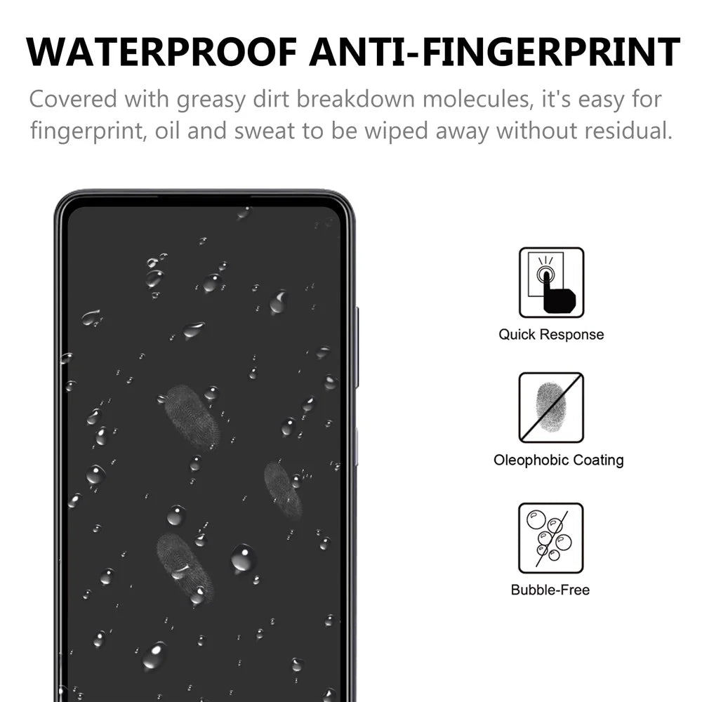 Black Edges Tempered Glass Screen Protector for Samsung Galaxy A52 4G/5G / A52s 5G [Complete Covering] [Full Glue] - 4